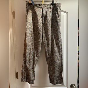 Morgane le fey floral crop pants